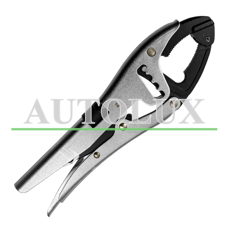 Alicates de mordaza curva con pletina articulada. Referencia JBM: 53677.