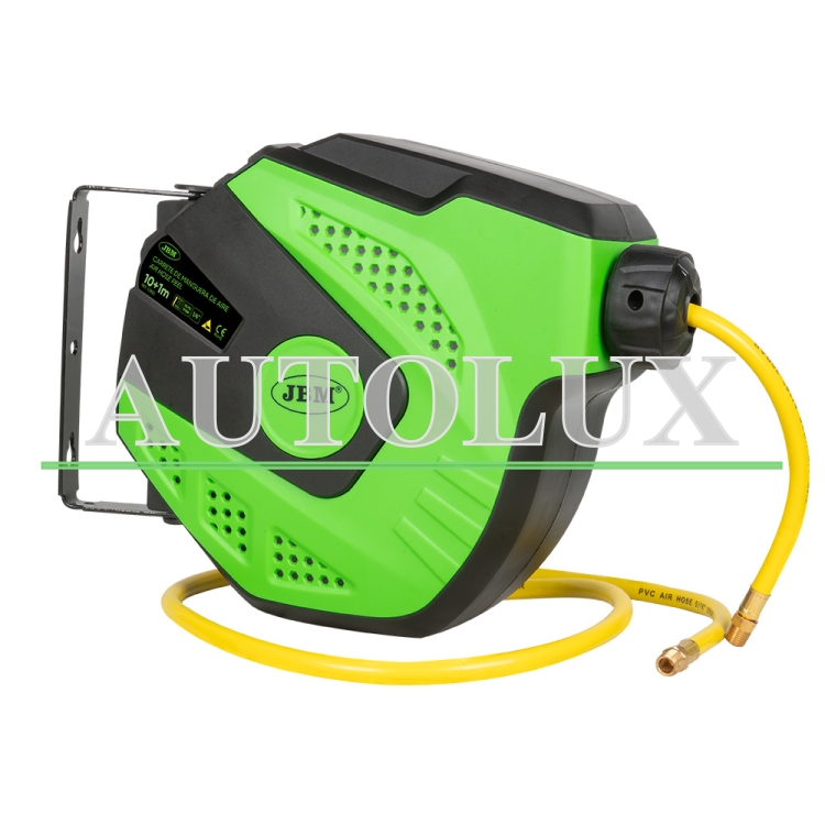 Carrete de manguera de aire 11m - verde. Referencia JBM: 53882.