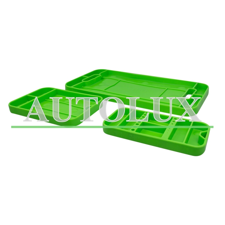 Set de bandejas de herramientas flexibles antideslizantes 3 piezas. Referencia JBM: 53903.