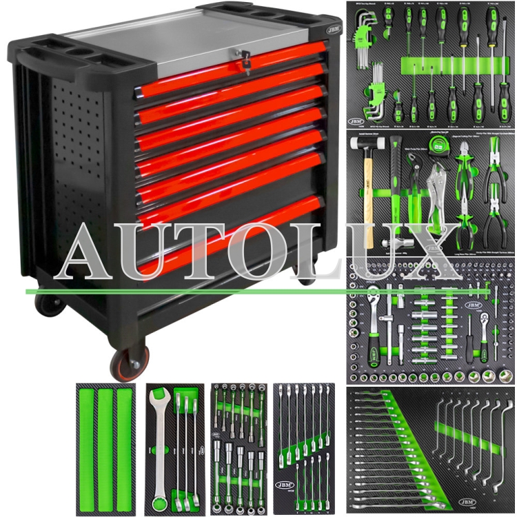 Carro de herramientas xl 7 cajones - rojo. Referencia JBM: 53913.