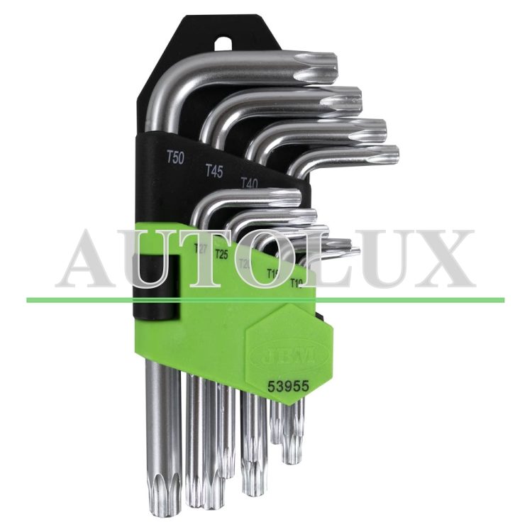 Kit llaves torx cortas 9 llaves. Referencia JBM: 53955.