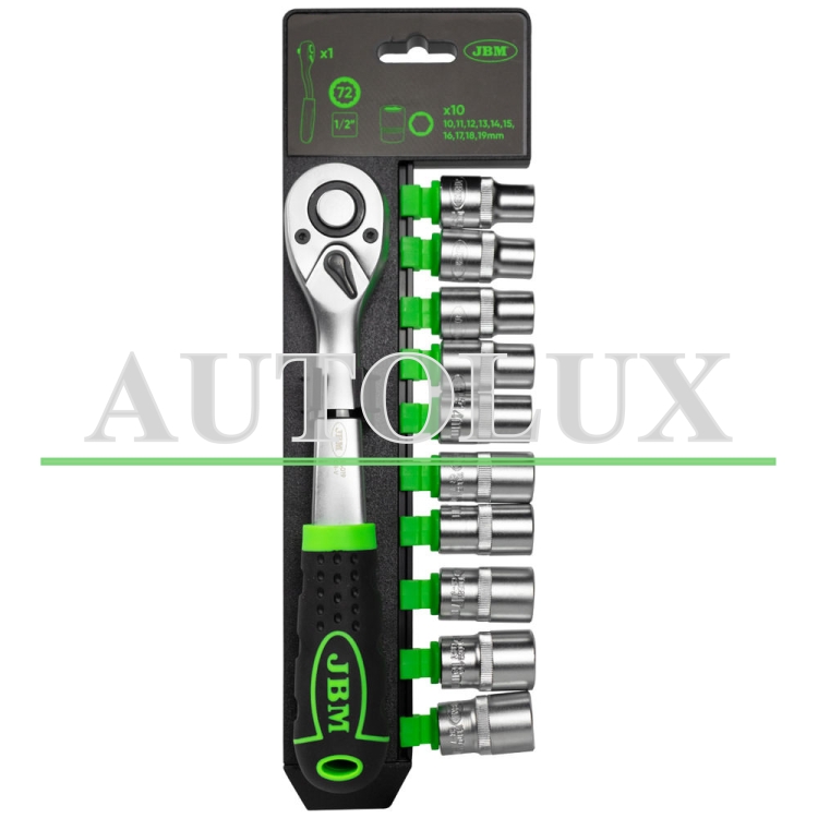 Carraca de 72 dientes con vasos hexagonales 1/2