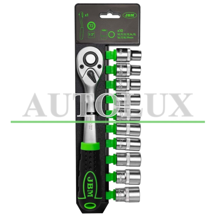 Carraca 72 dientes con vasos de 12 cantos 1/2