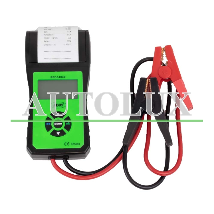 Comprobador de batería con impresora. Referencia JBM: 54040.