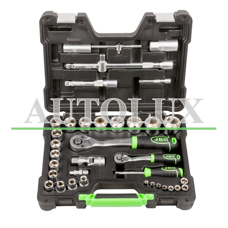 Estuche de herramientas en pulgada 37 piezas. Referencia JBM: 54106.