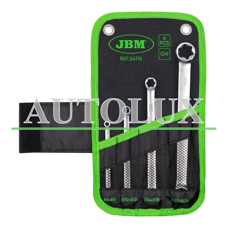 Kit llaves torx planas 4 piezas. Referencia JBM: 54115.