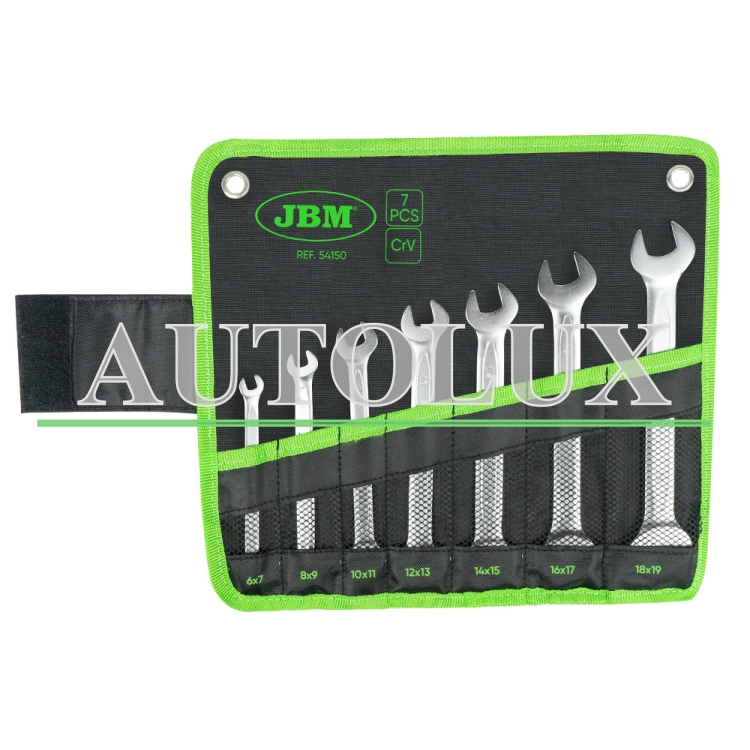 Kit llaves fijas 7 piezas. Referencia JBM: 54150.