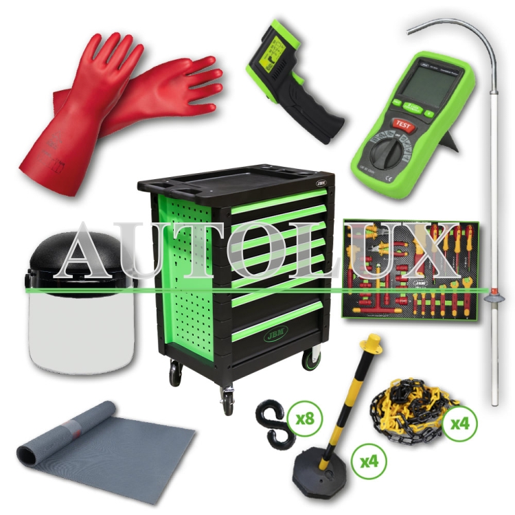 Carro de herramientas 7 cajones - especial - verde. Referencia JBM: 54236.