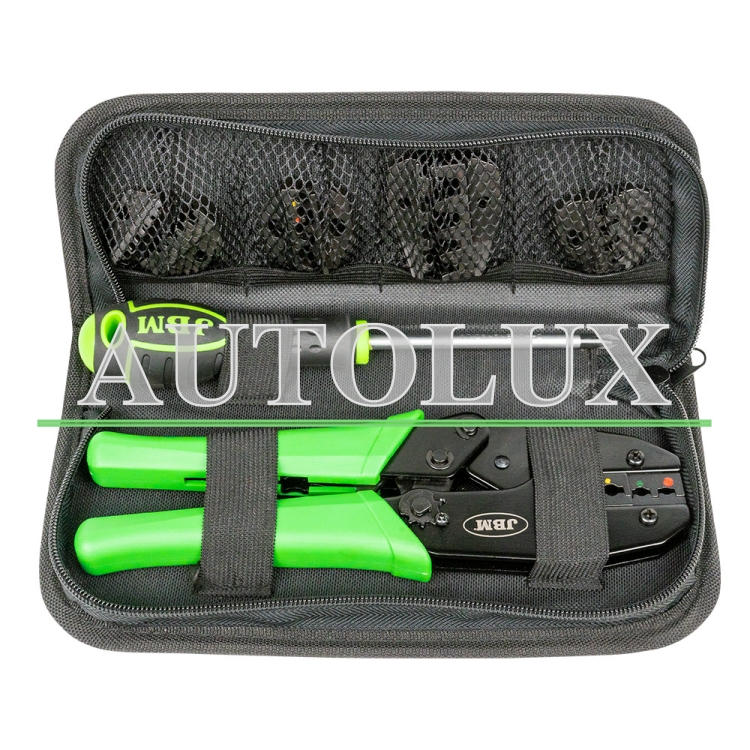 Alicate para terminales con punta intercambiable. Referencia JBM: 54254.