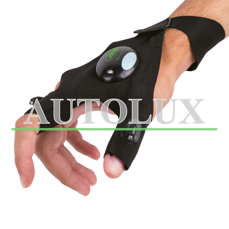 Guante con luz led. Referencia JBM: 54267.