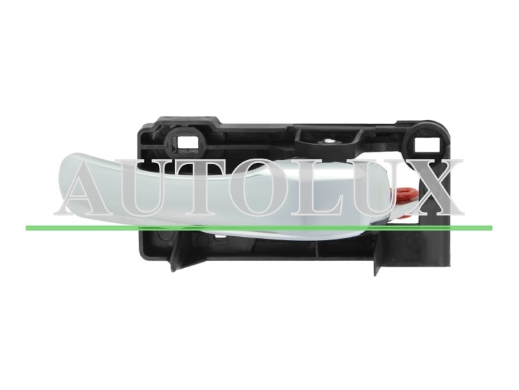 Maneta de puerta interior alfa romeo 147 2000-2004 con palanca cromada / base negra / delantera derecha.  Referencia OE:46736145
