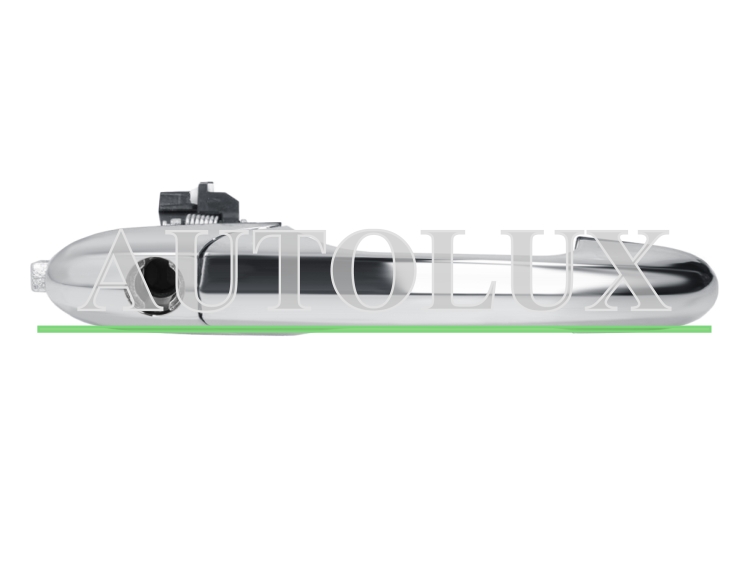 Maneta de puerta exterior fiat 500 2007-2015 cromada / con agujero llave / delantera derecha.  Referencia OE:735485872