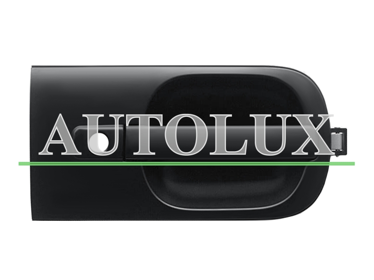 Maneta de puerta exterior hyundai h1 2008-2017 negra / con agujero llave / delantera derecha.  Referencia OE:82660