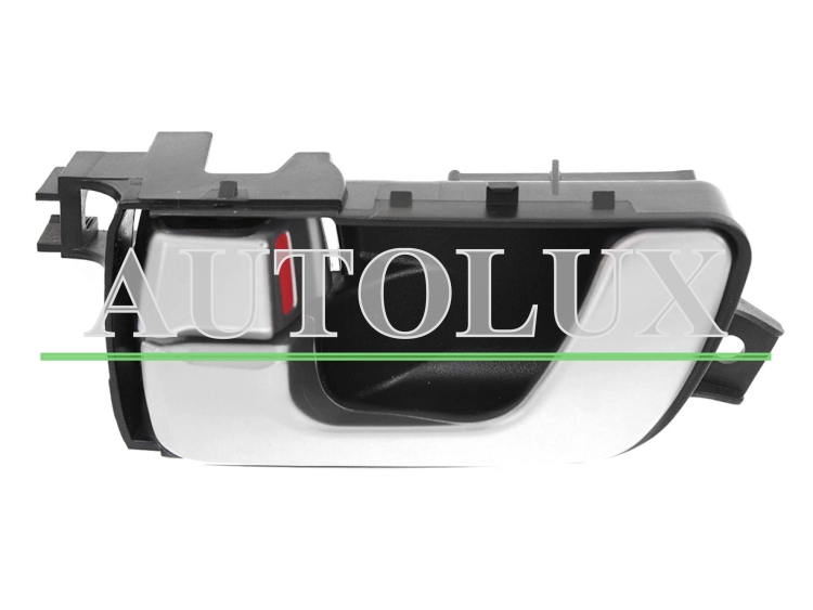 Maneta de puerta interior mitsubishi montero 2003-2007 boton cierre plata / delantera izquierda.  Referencia OE:MN117873