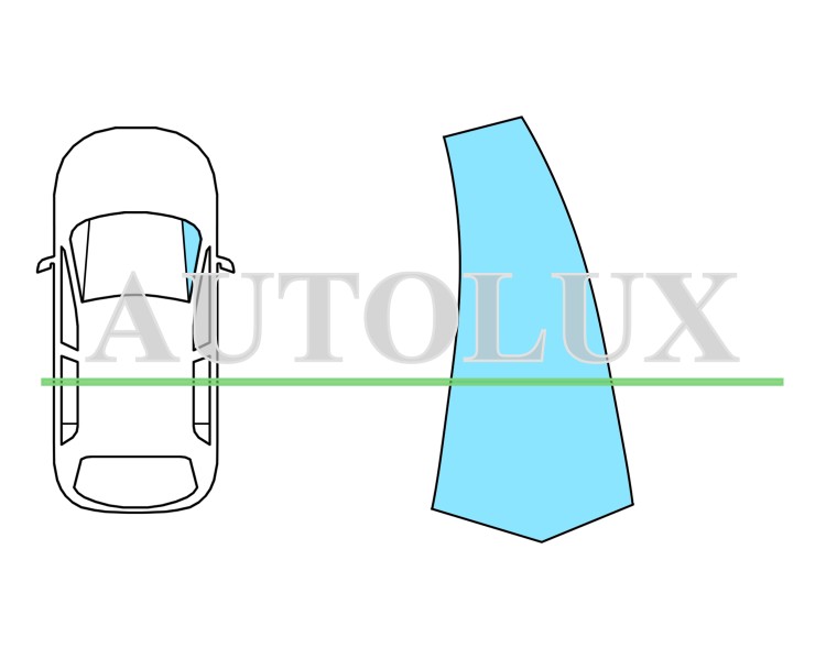 Parabrisas citroen c3 picasso 2009-2012 delantero / verde / derecho. Referencia Eurocode: 2742RGSM5FQ