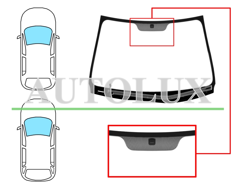 Parabrisas kia ceed 2007-2009 5 puertas / familiar / delantero / verde / termico / con base espejo. Referencia Eurocode: 4431AGNHV