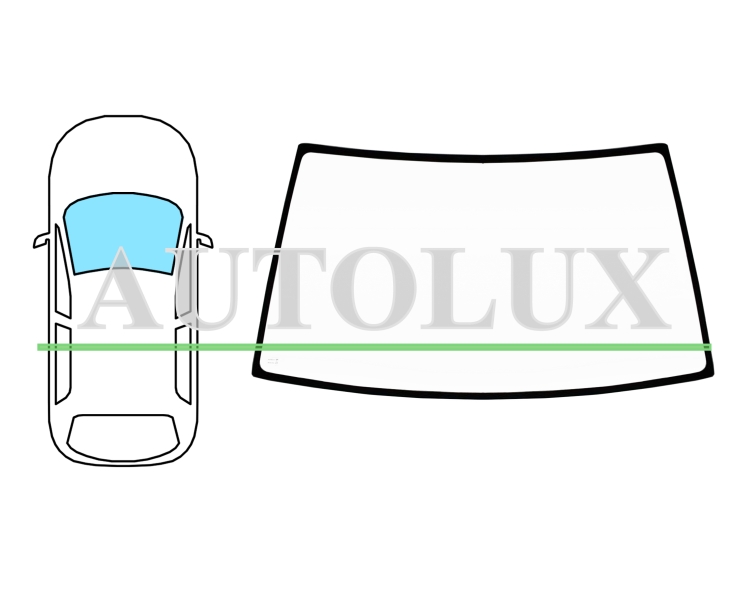 Parabrisas nissan vanette 1981-2001 delantero / incoloro / serigrafiado. Referencia Eurocode: 5970ACL