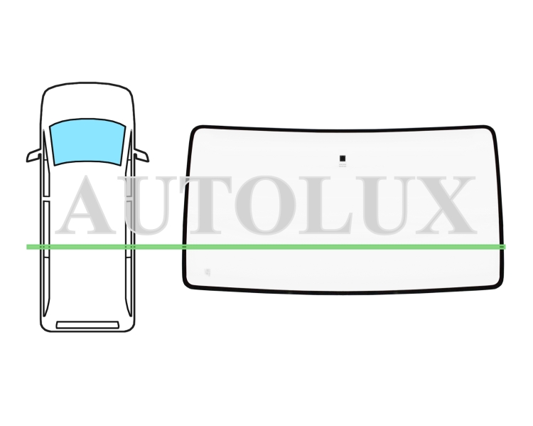 Parabrisas renault trafic 1990-2001 delantero / incoloro / con base espejo. Referencia Eurocode: 7222ACL1C