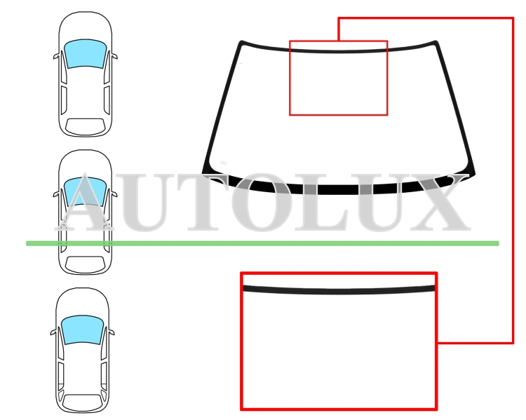 Parabrisas toyota corolla 1987-1992 3/4/5 puertas compact / familiar / delantero / verde. Referencia Eurocode: 8259AGN