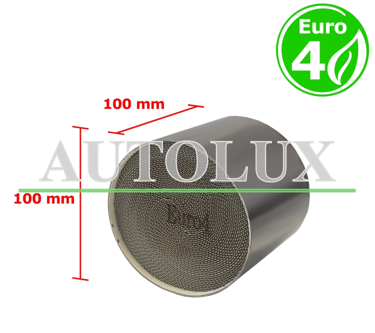 Interior metalico euro 4 gasolina / diesel redondo boca 100mm diametro x 100mm longitud