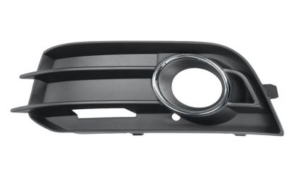 REJILLA AUDI A1 2010-2014 PARACHOQUES DELANTERO / CON ANTINIEBLA / CON CERQUILLO CROMADO IZQUIERDA