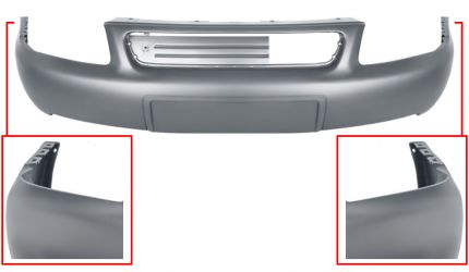 PARACHOQUES AUDI A3 2000-2003 RESTYLING DELANTERO / IMPRIMADO