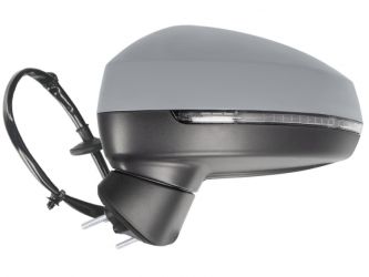 ESPEJO RETROVISOR AUDI A3 2012-2016 4 PUERTAS / ELECTRICO / TERMICO / PILOTO / LANE ASSIST / IMPRIMADO / IZQUIERDO