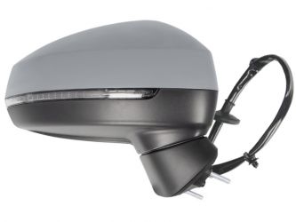 ESPEJO RETROVISOR AUDI A3 2012-2016 4 PUERTAS / ELECTRICO / TERMICO / PILOTO / ABATIBLE ELECTRICAMENTE / MEMORIA / LANE ASSIST / IMPRIMADO / DERECHO