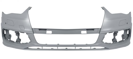 PARACHOQUES AUDI A3 2012-2016 DELANTERO / MODELO S-LINE / CON LAVAFAROS / CON SENSOR / IMPRIMADO