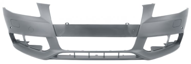 PARACHOQUES AUDI A4 2007-2012 DELANTERO / CON LAVAFAROS / CON SENSOR / IMPRIMADO