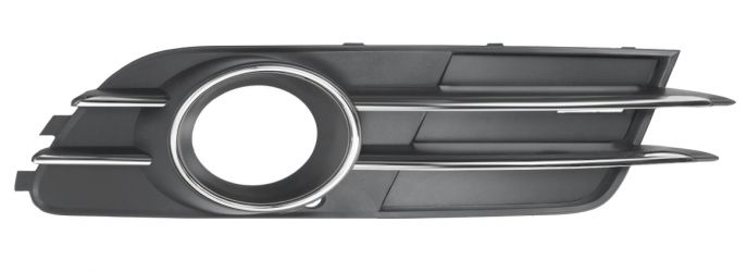 REJILLA AUDI A6 2011-2014 PARACHOQUES DELANTERA / CON ANTINIEBLA / CERQUILLO ANTINIEBLA / CON MOLDURA CROMADA / DERECHA