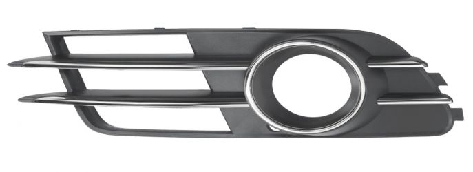 REJILLA AUDI A6 2011-2014 PARACHOQUES DELANTERA / CON ANTINIEBLA / CERQUILLO ANTINIEBLA / CON MOLDURA CROMADA / IZQUIERDA