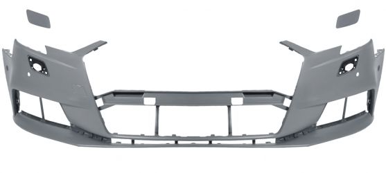 PARACHOQUES AUDI A3 2016-2020 DELANTERO / 3/5 PUERTAS / CON LAVAFAROS / CON 4 SENSOR / CON PARK ASSIST / IMPRIMADO