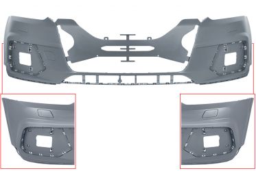 PARACHOQUES AUDI Q3 2015-2018 DELANTERO / CON LAVAFAROS / IMPRIMADO