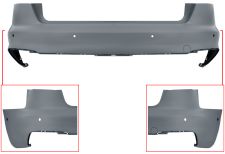 PARACHOQUES AUDI A4 2019-2024 TRASERO / SEDAN / MODELO S-LINE / CON SENSOR / CON PARK ASSIST / IMPRIMADO