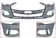 PARACHOQUES AUDI A6 2019-2023 DELANTERO / CON LAVAFAROS / IMPRIMADO