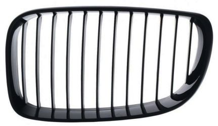 REJILLA BMW SERIE 1 (E81-E87) 2007-2012 FRENTE / MARCO NEGRO / LAMAS NEGRAS / IZQUIERDA