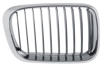 REJILLA BMW SERIE 3 (E46) 1998-2001 FRENTE MARCO CROMADO / LAMAS CROMADOS / DERECHA