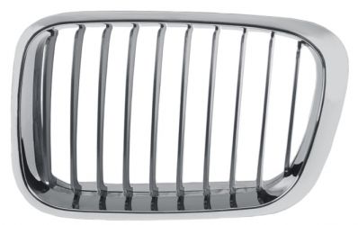 REJILLA BMW SERIE 3 (E46) 1998-2001 FRENTE MARCO CROMADO / LAMAS CROMADOS / IZQUIERDA