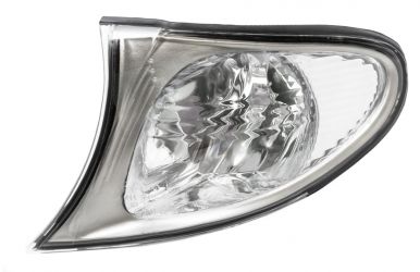 PILOTO DELANTERO BMW SERIE 3 (E46) 2001-2005 BLANCO / BORDE CROMADO IZQUIERDA