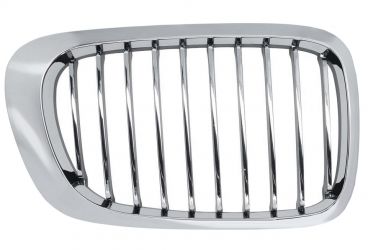 REJILLA BMW SERIE 3 (E46) 1999-2003 COUPE / FRENTE MARCO CROMADO / LAMAS CROMADOS / DERECHA