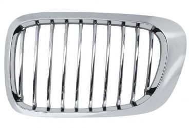 REJILLA BMW SERIE 3 (E46) 1999-2003 COUPE / FRENTE MARCO CROMADO / LAMAS CROMADOS / IZQUIERDA