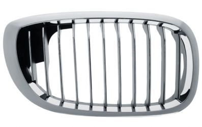 REJILLA BMW SERIE 3 (E46) 2003-2005 COUPE / FRENTE MARCO CROMADO / LAMAS CROMADOS / DERECHA