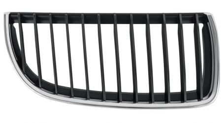REJILLA BMW SERIE 3 (E90-E91) 2005-2009 FRENTE / MARCO CROMADO / LAMAS NEGRAS / DERECHA