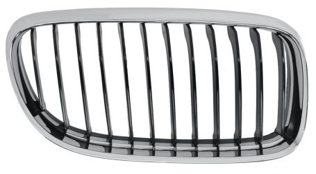 REJILLA BMW SERIE 3 (E90-E91) 2009-2012 FRENTE / MARCO CROMADO / LAMAS NEGRAS / DERECHA