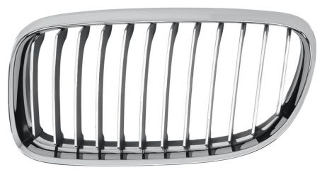 REJILLA BMW SERIE 3 (E90-E91) 2009-2012 FRENTE / MARCO CROMADO / LAMAS NEGRAS / CROMADAS / IZQUIERDA