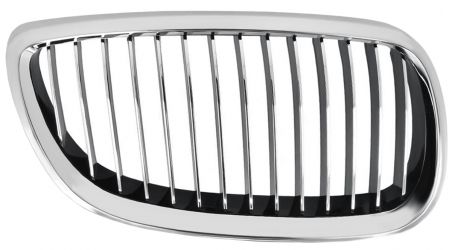 REJILLA BMW SERIE 3 (E90-E91) 2009-2012 FRENTE / MODELO M3 / MARCO CROMADO / LAMAS CROMADA / NEGRAS DERECHA