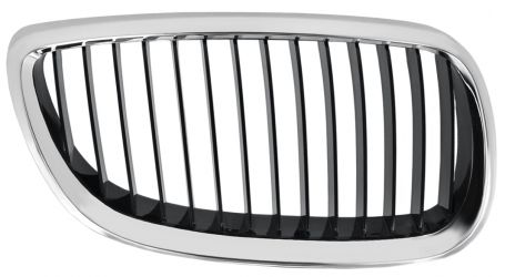 REJILLA BMW SERIE 3 (E90-E91) 2009-2012 FRENTE / MODELO M3 / MARCO CROMADO / LAMAS NEGRAS DERECHA
