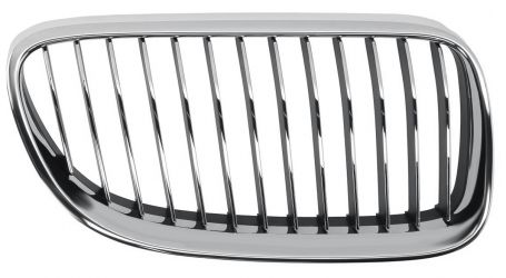 REJILLA BMW SERIE 3 (E92-E93) 2010-2013 COUPE / CABRIO / FRENTE / MARCO CROMADO / LAMAS CROMADA / NEGRAS DERECHA