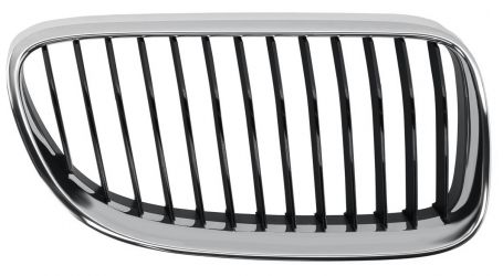 REJILLA BMW SERIE 3 (E92-E93) 2010-2013 COUPE / CABRIO / FRENTE / MARCO CROMADO / LAMAS NEGRAS DERECHA